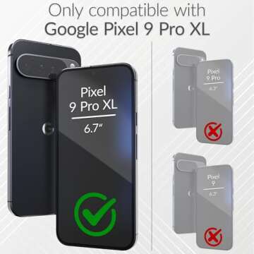 Crave Dual Guard for Google Pixel 9 Pro XL Case, Shockproof Protection Dual Layer Case for Google Pixel 9 Pro XL - Forest Green