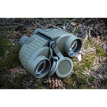 Steiner Military-Marine Series Binoculars, Lightweight Tactical Precision Optics for Any Situation, Waterproof, Green, 7x50