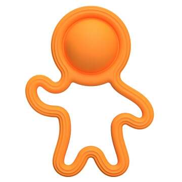 Fat Brain Toys Lil Dimpl - Engaging Orange Baby Toy for Ages 0-10