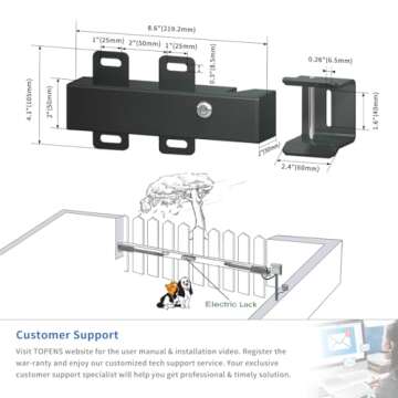 Automatic Electric Gate Lock for DC 24V Swing Gates