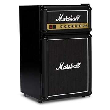 Marshall MF3.2 MF32BLKNA 3.2 Cubic-Foot Medium-Capacity Bar Fridge, Black