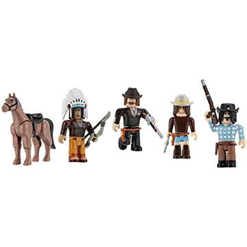 Roblox Action Collection - The Wild West Five Figure Pack [Includes Exclusive Virtual Item]