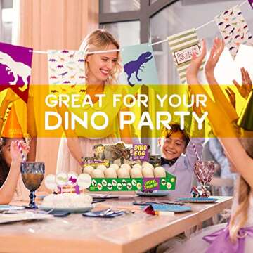 XXTOYS 𝐃𝐢𝐧𝐨 𝐄𝐠𝐠 𝐃𝐢𝐠 𝐊𝐢𝐭, Dig a Dozen Dinosaur Eggs Excavation Kits with 12 Unique Dinosaur Toys, Dinosaur Dig for Kids, Easter Party Archaeology Paleontology Educational Science STEM Gift