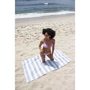 Black & White Brands Set of 4 Turkish Beach/Pool Towels. 100% Organic Turkish Cotton, Stylish and Portable XL Design.