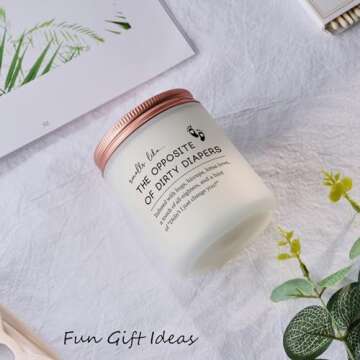 New Mom Gifts for Women After Birth, First Time New Baby Candle Mothers Day Christmas Gift