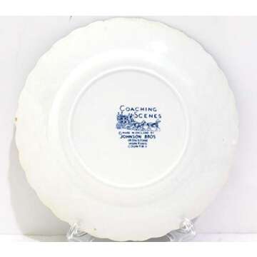 Johnson Brothers Blue Coaching Scenes Bread & Butter Plate Set of 4