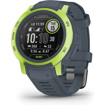 Garmin Instinct 2, Surf-Edition, GPS Outdoor Watch, Surfing Features, Multi-GNSS Support, Tracback Routing, Mavericks