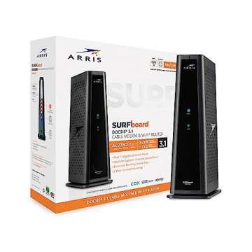 ARRIS Surfboard - SBG8300 - Renewed - DOCSIS 3.1 Gigabit Cable Modem & AC2350 Wi-Fi Router, Comcast Xfinity, Cox, Spectrum & More, 1 Gbps Max Speeds, 4 OFDM Channels - Renewed