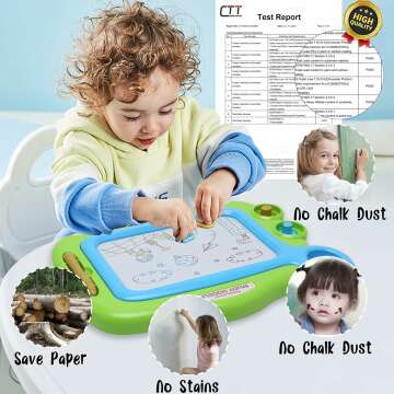 Magnetic Drawing Board for Toddlers, Ages 1-4