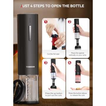 Electric Wine Gift Set - Aerator, Stoppers & Opener