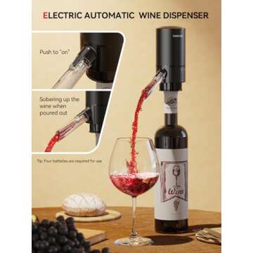 Electric Wine Gift Set - Aerator, Stoppers & Opener