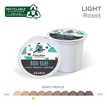 Caribou Coffee Bou-Yah K-Cup Pods - 22 Count Pack