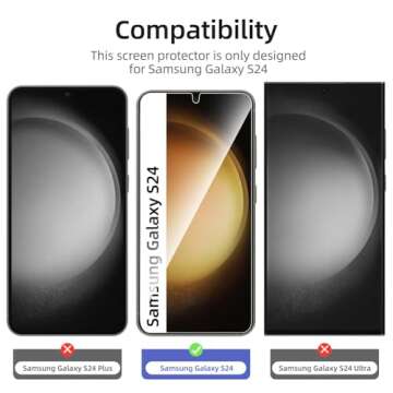 Ultimate Protection: NEW'C 3 Pack Samsung Galaxy S24 5G Screen Protector