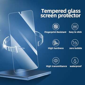 NEW'C 3 Pack Tempered Glass for Galaxy S24 5G