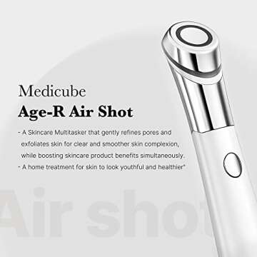 Medicube Age-R ATS Air Shot - Microneedling Skin Care Device for Pore Tightening, Enhanced Absorption, and Smoother Skin Texture - Exfoliation and Skin Rejuvenation - Korean Skincare