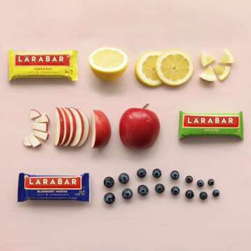 Larabar Variety Pack, Blueberry Muffin, Lemon Bar, Apple Pie, Fruit & Nut Bars, 18 ct