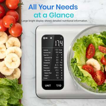 Etekcity Digital Kitchen Scale with App for Healthy Cooking