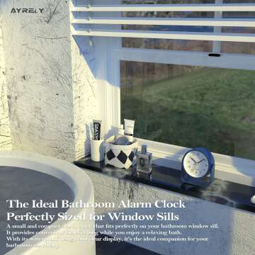 AYRELY 3.5 Inch Analog Alarm Clock - Cute Design