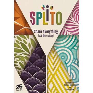 Splito , Fun Quick Card Game for 3 to 8 Players , Draft Cards , Unique Scoring - 25th Century Games