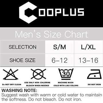 COOPLUS Mens Ankle Socks Athletic Cushioned Breathable Low Cut Tab With Arch Support - 6 Pairs