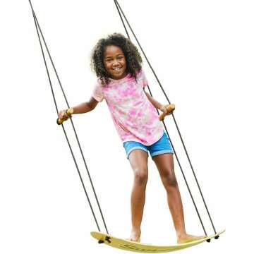 Swurfer Stand Up Tree Swing for Kids - Adjustable & Fun!