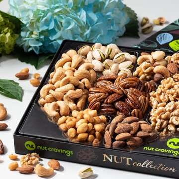 Gourmet Nut Gift Basket - Perfect for Holidays and Gifts