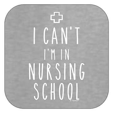 Nurse Gifts Funny Nurses Gifts Nurses Nursing Student Gifts I Can't I'm in Nursing School Long Sleeve T-Shirt Medium Sport Grey