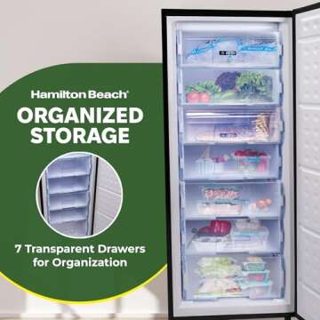 11 cu. ft. Stainless Steel Upright Freezer