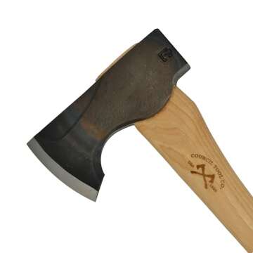 Council Tool 2 lb. Wood-Craft Pack Axe, 24" Hickory Handle, Made in The USA!