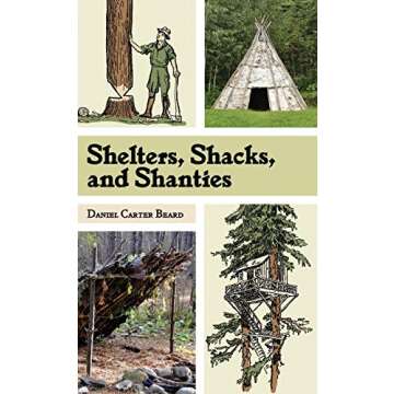 Shelters, Shacks, and Shanties: The Classic Guide to Building Wilderness Shelters (Dover Books on Architecture)