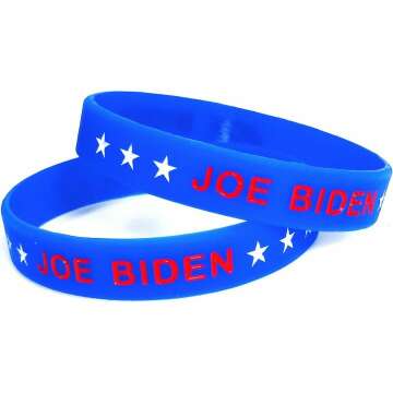 Biden 2024 Rubber Bracelets - Vote with Pride!