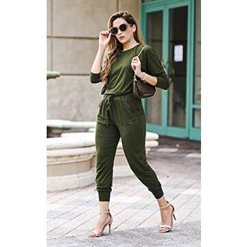 PRETTYGARDEN Women's Cozy Fall Lounge Set - Army Green