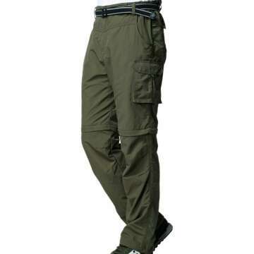 Men's Convertible Quick Dry Hiking Pants for Travel & Safari