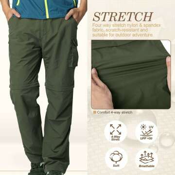 Convertible Quick Dry Hiking Pants for Men