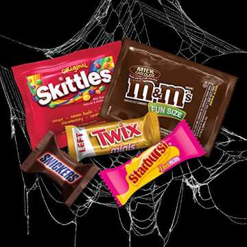 Mars Chocolate & More Halloween Candy Variety Mix (M&M'S, SNICKERS, TWIX, STARBURST & SKITTLES), 350 Pieces, 122.6 Ounce Bag