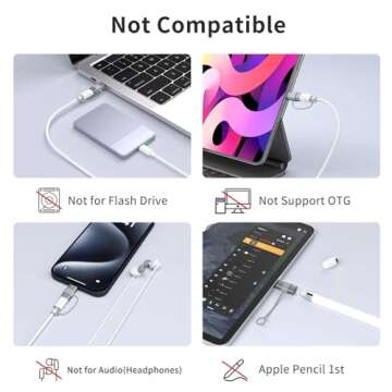 Lightning to USB C Adapter - Fast Charge & Transfer