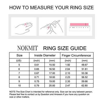 NOKMIT 5mm 14K Gold Filled Rings for Women Girls Wedding Band Dainty Thick Thumb Ring Couple Anniversary Engagement Gifts Non Tarnish Comfort Fit Size 4 to 11(Gold,6)