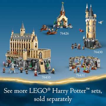 LEGO Harry Potter Advent Calendar 2024 for Kids - Christmas Advent Calendar W/ 16 Mini Builds & 7 Minifigures, Ages 7+ - Harry Potter Toys Gift Idea for Boys & Girls, Ages 7+ - 76438