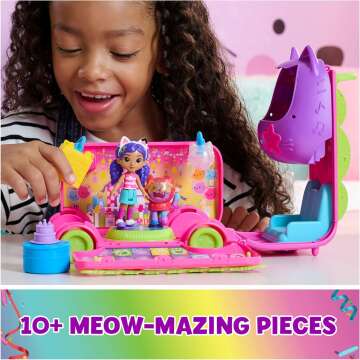 Gabby's Dollhouse Celebration Party Bus" 🚌 - Transforming Playset with Gabby & DJ Catnip Figures & Accessories