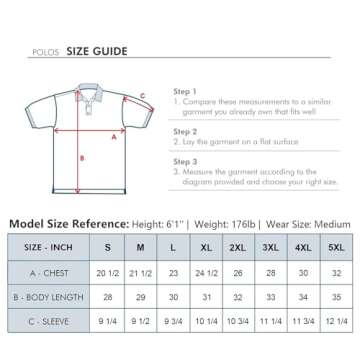 Dry Fit Golf Polos for Men - Moisture Wicking Performance