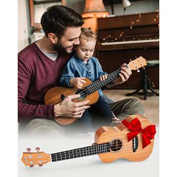 Donner 23" Mahogany Ukulele Kit with Online Lessons