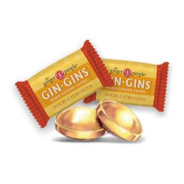 GIN GINS Double Strength Ginger Candy - 1 lb Bag