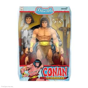 Super7 ULTIMATES! Conan The Barbarian (Comics) - 7" Conan Action Figure with Accessories Comic Book Collectibles and Retro Toys