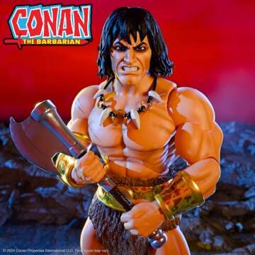 Super7 ULTIMATES! Conan The Barbarian (Comics) - 7" Conan Action Figure with Accessories Comic Book Collectibles and Retro Toys