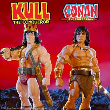 Super7 ULTIMATES! Conan The Barbarian (Comics) - 7" Conan Action Figure with Accessories Comic Book Collectibles and Retro Toys