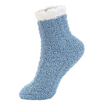 Cozy Century Star Women’s Fuzzy Slipper Socks