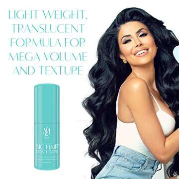 Leyla Milani Hair Volume Powder - Big Hair Don't Care Texturizing and Volumizing Powder for Hair, Sexy Big Hair Thickening Volumizer Increases Thickness and Root Lift, Lightweight for All Hair Types