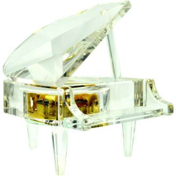 Crystal Piano Music Box