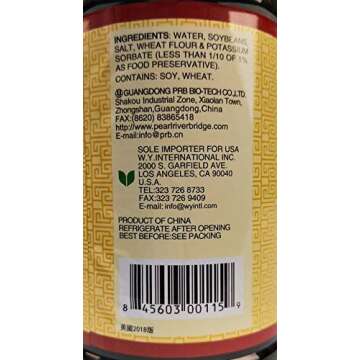 Pearl River Bridge Light Soy Sauce, Chinese Soy Sauce for All Purpose Seasoning, Flavoring, Perfect Condiment for Chinese Cuisine, Sushi, Korean Dishes, and Asian Stir Fry, Superior, 33.8 fl. Oz