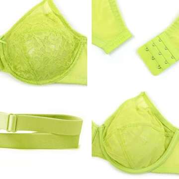 HSIA Minimizer Bra - Full Coverage Underwire Green